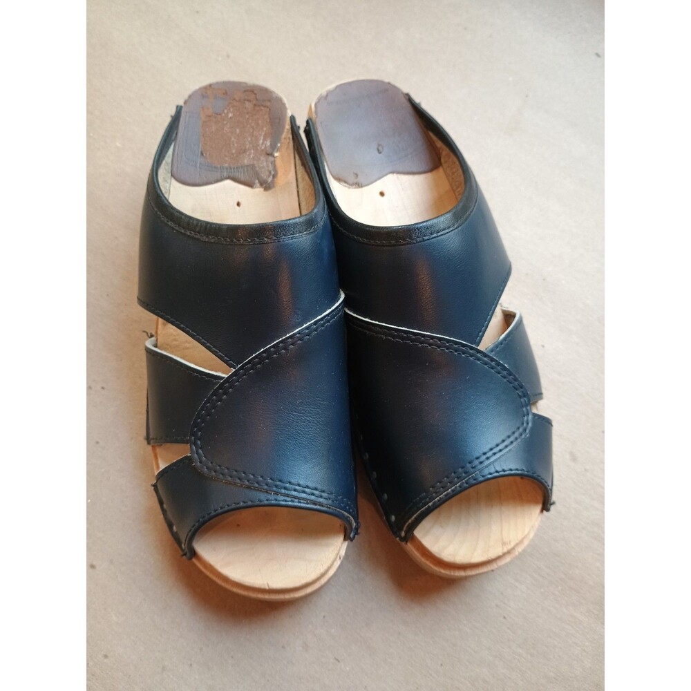 Swedish Clogs Troentorp Mariah Blue Size US Womens 8 / EU 38